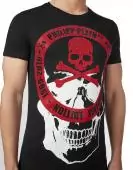 philipp plein t shirt top sale double larg skull rouge